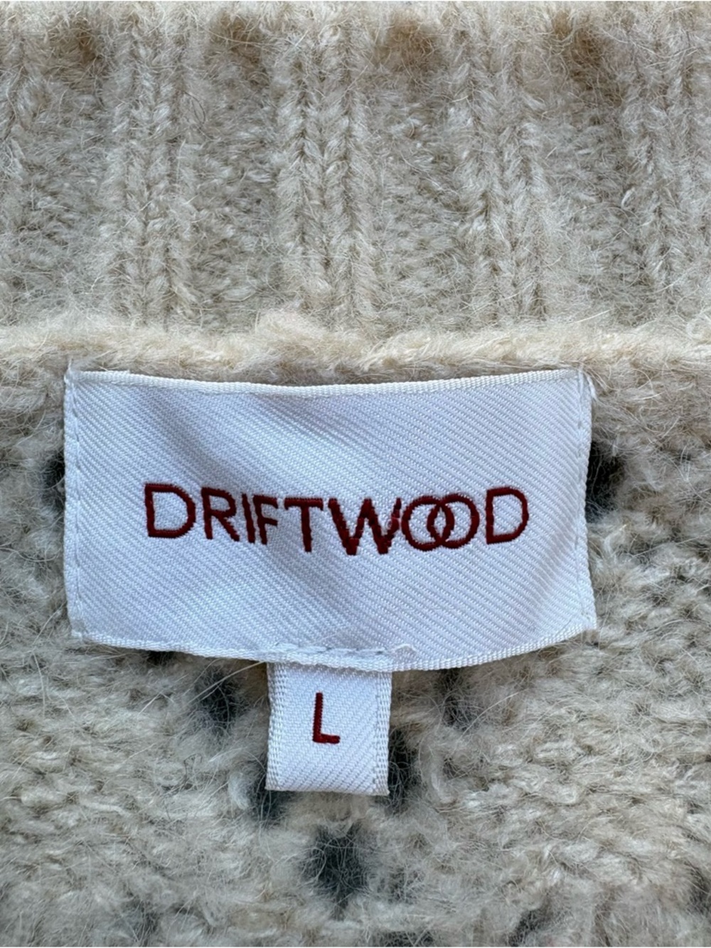 Driftwood Wool Mohair Penny Sweater Cardigan Cream Bliss Embordered Cottagecore - Picture 7 of 14